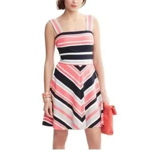 slim fit dress slacks Banana Republic Navy Halter Neck A-Line Midi Dress